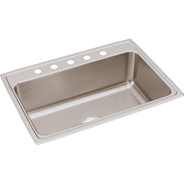 Classic SS 31" x 22" x 10-1/8", Single Bowl Drop-in Sink